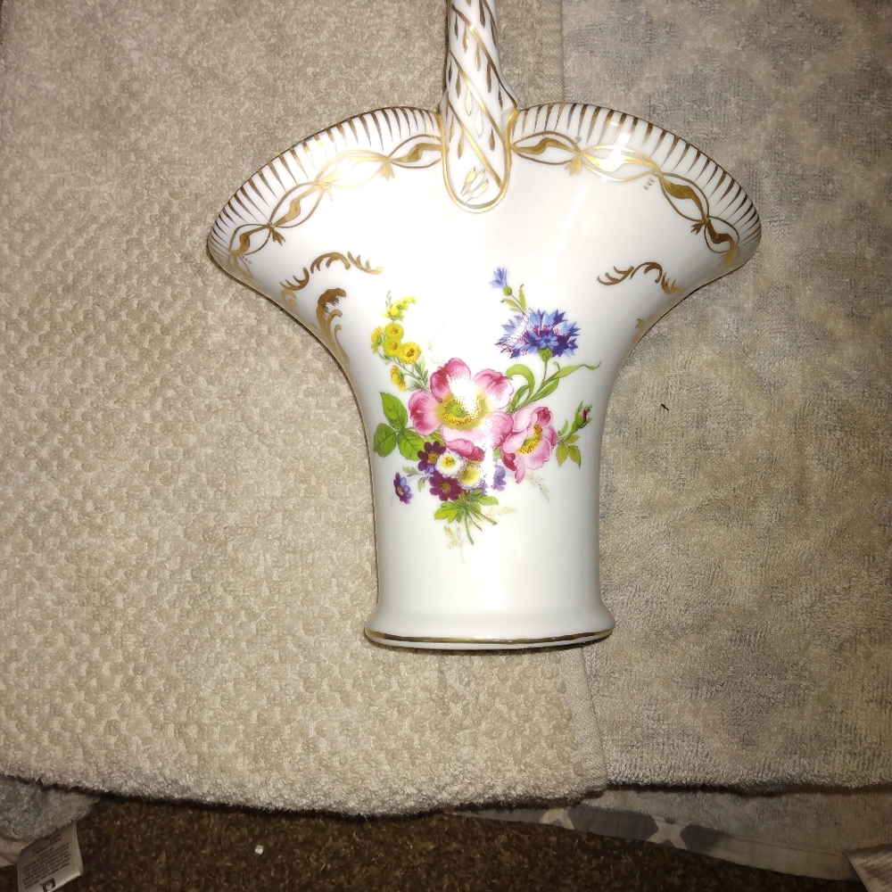 French Porcelain basket